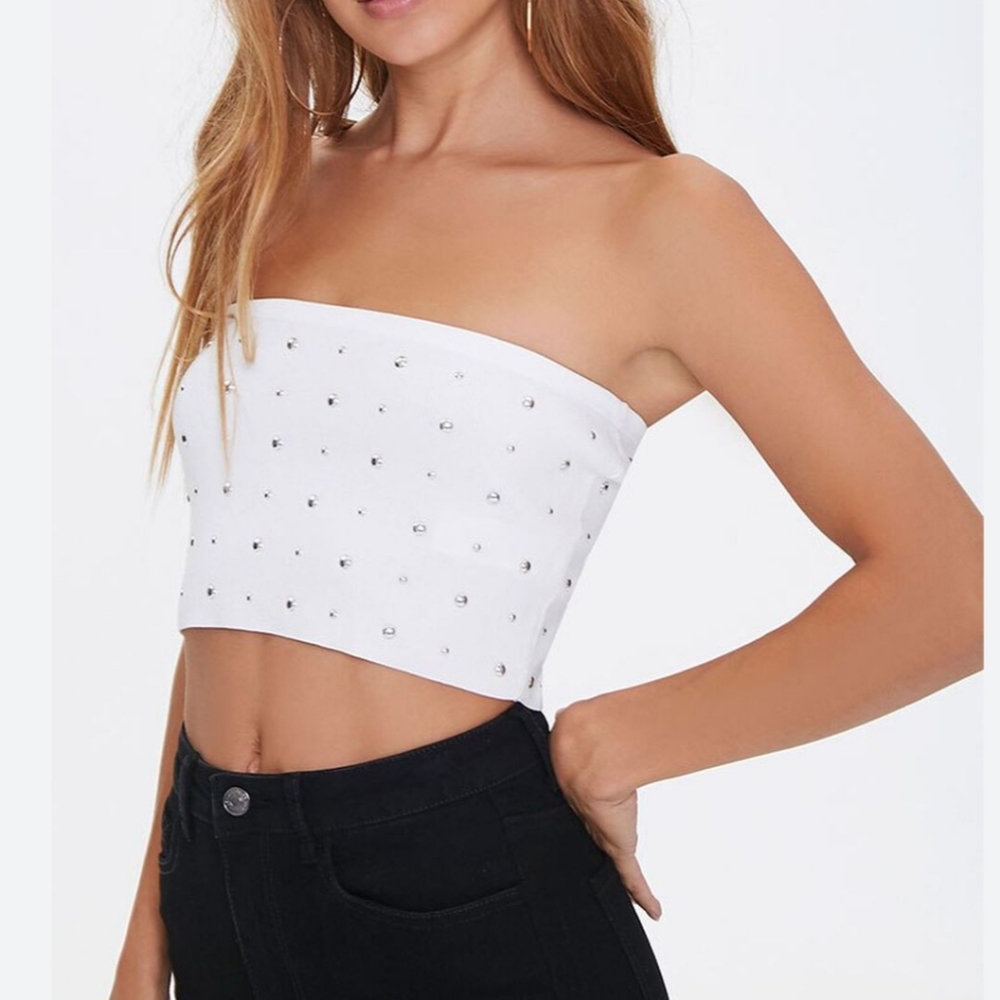 NWT Studded Cardigan&Bandeau Set 🌬